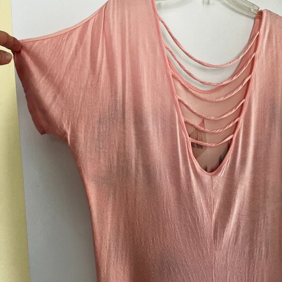 Buckle Day Trip Geometric Print Top in Peach ~ Womens Large - Picture 5 of 6